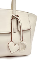 Women's White Long Strap Shoulder Bag | Derimod Women's White Long Strap Shoulder Bag | Derimod