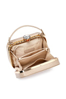 Kadın Bej Uzun Askılı Taşlı Mini Çapraz Çanta | Derimod Kadın Bej Uzun Askılı Taşlı Mini Çapraz Çanta | Derimod