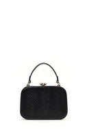 Kadın Siyah Uzun Askılı Taşlı Mini Çapraz Çanta | Derimod Kadın Siyah Uzun Askılı Taşlı Mini Çapraz Çanta | Derimod