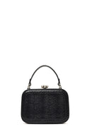 Kadın Siyah Uzun Askılı Taşlı Mini Çapraz Çanta | Derimod Kadın Siyah Uzun Askılı Taşlı Mini Çapraz Çanta | Derimod