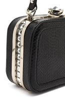 Kadın Siyah Uzun Askılı Taşlı Mini Çapraz Çanta | Derimod Kadın Siyah Uzun Askılı Taşlı Mini Çapraz Çanta | Derimod