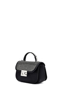 Kadın Siyah Uzun Askılı Taşlı Mini Kol Çantası | Derimod Kadın Siyah Uzun Askılı Taşlı Mini Kol Çantası | Derimod