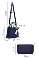 Kadın Lacivert Uzun Askılı Kol Çantası | Derimod Kadın Lacivert Uzun Askılı Kol Çantası | Derimod