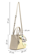 Women's Gray Long Strapped Accessorized Shoulder Bag | Derimod Women's Gray Long Strapped Accessorized Shoulder Bag | Derimod