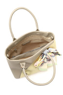 Kadın Gri Uzun Askılı Aksesuarlı Kol Çantası | Derimod Kadın Gri Uzun Askılı Aksesuarlı Kol Çantası | Derimod