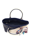 Kadın Lacivert Uzun Askılı Aksesuarlı Kol Çantası | Derimod Kadın Lacivert Uzun Askılı Aksesuarlı Kol Çantası | Derimod