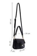 Women's Black Long Strap Shoulder Bag | Derimod Women's Black Long Strap Shoulder Bag | Derimod