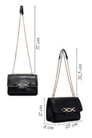 Kadın Siyah Uzun Zincir Askılı Klasik Omuz Çantası | Derimod Kadın Siyah Uzun Zincir Askılı Klasik Omuz Çantası | Derimod