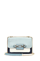 Women's Navy Blue Long Chain Strap Classic Shoulder Bag | Derimod Women's Navy Blue Long Chain Strap Classic Shoulder Bag | Derimod