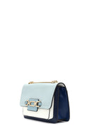 Women's Navy Blue Long Chain Strap Classic Shoulder Bag | Derimod Women's Navy Blue Long Chain Strap Classic Shoulder Bag | Derimod