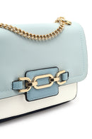 Women's Navy Blue Long Chain Strap Classic Shoulder Bag | Derimod Women's Navy Blue Long Chain Strap Classic Shoulder Bag | Derimod