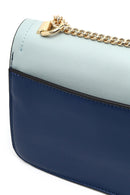 Women's Navy Blue Long Chain Strap Classic Shoulder Bag | Derimod Women's Navy Blue Long Chain Strap Classic Shoulder Bag | Derimod