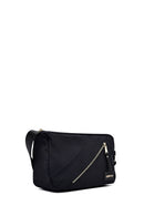 Women's Black Fabric Crossbody Bag | Derimod Women's Black Fabric Crossbody Bag | Derimod