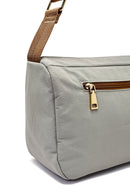 Women's Grey Fabric Crossbody Bag | Derimod Women's Grey Fabric Crossbody Bag | Derimod