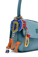 Kadın Mavi Baskılı Uzun Askılı Çapraz Çanta | Derimod Kadın Mavi Baskılı Uzun Askılı Çapraz Çanta | Derimod