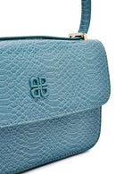 Kadın Mavi Baskılı Uzun Askılı Çapraz Çanta | Derimod Kadın Mavi Baskılı Uzun Askılı Çapraz Çanta | Derimod