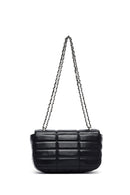 Kadın Siyah Uzun Askılı Kapitone Mini Çapraz Çanta | Derimod Kadın Siyah Uzun Askılı Kapitone Mini Çapraz Çanta | Derimod