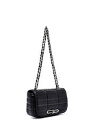 Kadın Siyah Uzun Askılı Kapitone Mini Çapraz Çanta | Derimod Kadın Siyah Uzun Askılı Kapitone Mini Çapraz Çanta | Derimod
