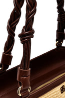 Kadın Bej Uzun Askılı Hasır Kol Çantası | Derimod Kadın Bej Uzun Askılı Hasır Kol Çantası | Derimod