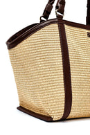 Kadın Bej Uzun Askılı Hasır Kol Çantası | Derimod Kadın Bej Uzun Askılı Hasır Kol Çantası | Derimod