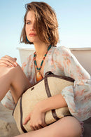 Kadın Bej Uzun Askılı Hasır Kol Çantası | Derimod Kadın Bej Uzun Askılı Hasır Kol Çantası | Derimod