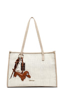 Kadın Bej Uzun Askılı Omuz Çantası | Derimod Kadın Bej Uzun Askılı Omuz Çantası | Derimod