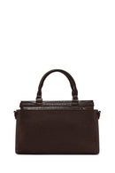 Kadın Kahverengi Uzun Askılı Desenli Kol Çantası | Derimod Kadın Kahverengi Uzun Askılı Desenli Kol Çantası | Derimod