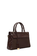 Kadın Kahverengi Uzun Askılı Desenli Kol Çantası | Derimod Kadın Kahverengi Uzun Askılı Desenli Kol Çantası | Derimod