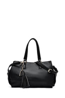 Women's Black Long Strap Shoulder Bag | Derimod Women's Black Long Strap Shoulder Bag | Derimod