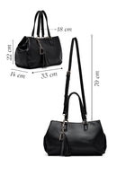 Women's Black Long Strap Shoulder Bag | Derimod Women's Black Long Strap Shoulder Bag | Derimod