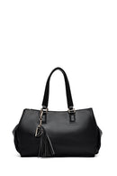 Women's Black Long Strap Shoulder Bag | Derimod Women's Black Long Strap Shoulder Bag | Derimod