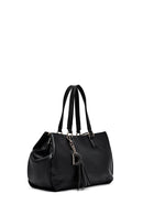 Kadın Siyah Uzun Askılı Kol Çantası | Derimod Kadın Siyah Uzun Askılı Kol Çantası | Derimod