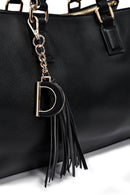 Women's Black Long Strap Shoulder Bag | Derimod Women's Black Long Strap Shoulder Bag | Derimod