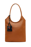 Kadın Taba Aksesuar Detaylı Omuz Çantası | Derimod Kadın Taba Aksesuar Detaylı Omuz Çantası | Derimod