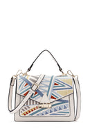 Women's Multi-Colored Printed Long Strap Shoulder Bag | Derimod Women's Multi-Colored Printed Long Strap Shoulder Bag | Derimod