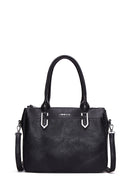 Kadın Siyah Uzun Askılı Klasik Kol Çantası | Derimod Kadın Siyah Uzun Askılı Klasik Kol Çantası | Derimod