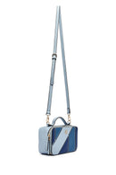 Women's Navy Blue Long Strap Classic Crossbody Bag | Derimod Women's Navy Blue Long Strap Classic Crossbody Bag | Derimod