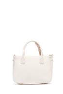 Kadın Beyaz Uzun Askılı Aksesuarlı Kol Çantası | Derimod Kadın Beyaz Uzun Askılı Aksesuarlı Kol Çantası | Derimod