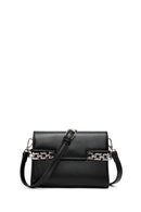 Women's Black Long Strap Classic Crossbody Bag | Derimod Women's Black Long Strap Classic Crossbody Bag | Derimod