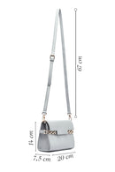 Women's Grey Long Strap Classic Crossbody Bag | Derimod Women's Grey Long Strap Classic Crossbody Bag | Derimod