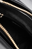 Kadın Siyah Baskılı Uzun Askılı Kol Çantası | Derimod Kadın Siyah Baskılı Uzun Askılı Kol Çantası | Derimod