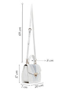Kadın Krem Baskılı Uzun Askılı Kol Çantası | Derimod Kadın Krem Baskılı Uzun Askılı Kol Çantası | Derimod