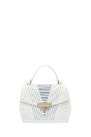 Kadın Krem Baskılı Uzun Askılı Kol Çantası | Derimod Kadın Krem Baskılı Uzun Askılı Kol Çantası | Derimod