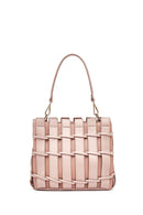 Women's Pink Long Strap Knitted Shoulder Bag | Derimod Women's Pink Long Strap Knitted Shoulder Bag | Derimod