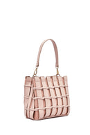 Women's Pink Long Strap Knitted Shoulder Bag | Derimod Women's Pink Long Strap Knitted Shoulder Bag | Derimod