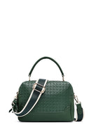 Women's Green Printed Long Shoulder Bag | Derimod Women's Green Printed Long Shoulder Bag | Derimod