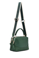 Women's Green Printed Long Shoulder Bag | Derimod Women's Green Printed Long Shoulder Bag | Derimod