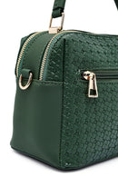 Women's Green Printed Long Shoulder Bag | Derimod Women's Green Printed Long Shoulder Bag | Derimod