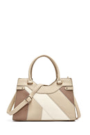 Women Beige Long Strap Classic Sleeve Bag | Derimod Women Beige Long Strap Classic Sleeve Bag | Derimod