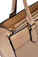 Kadın Kahverengi Uzun Askılı Desenli Kol Çantası | Derimod Kadın Kahverengi Uzun Askılı Desenli Kol Çantası | Derimod